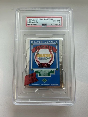 1989 Upper Deck Low Series Foil Pack Sealed Graded PSA 8 Ken Griffey Jr RC?