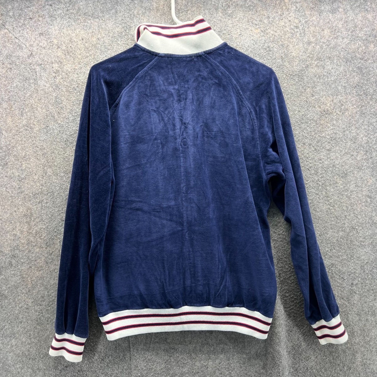 Christian Dior Monsieur Jacket Mens Medium Blue Velour Zip Up