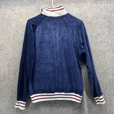 Christian Dior Monsieur Jacket Mens Medium Blue Velour Zip Up