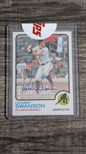 Dansby Swanson Autograph SP - 2022 Topps Heritage Real One #ROADS - Ships Fast!