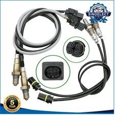 4x Oxygen Sensor Upstream +Downstream for BMW 335i 2007 2008 2009 2010 2011 3.0L