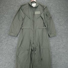 1979 USGI CWU-27/P Flyers Coveralls Mens 44R Sage Green Air Force Flight Suit