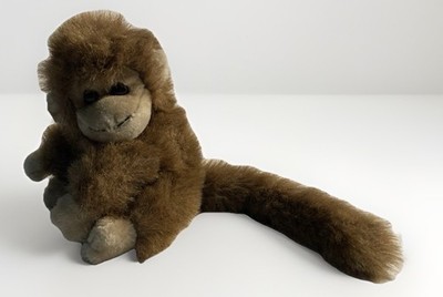 B.J. Toy Company 7  Hook & Loop Monkey Plush Stuffed Animal Toy Hugging Chimp