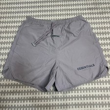 Fear of God Essentials Volley Shorts Cement Nylon Size XS Preowned