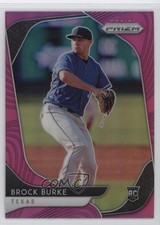 2020 Panini Prizm Tier II Mega Box Pink Prizm Brock Burke #195 Rookie RC 1s1s