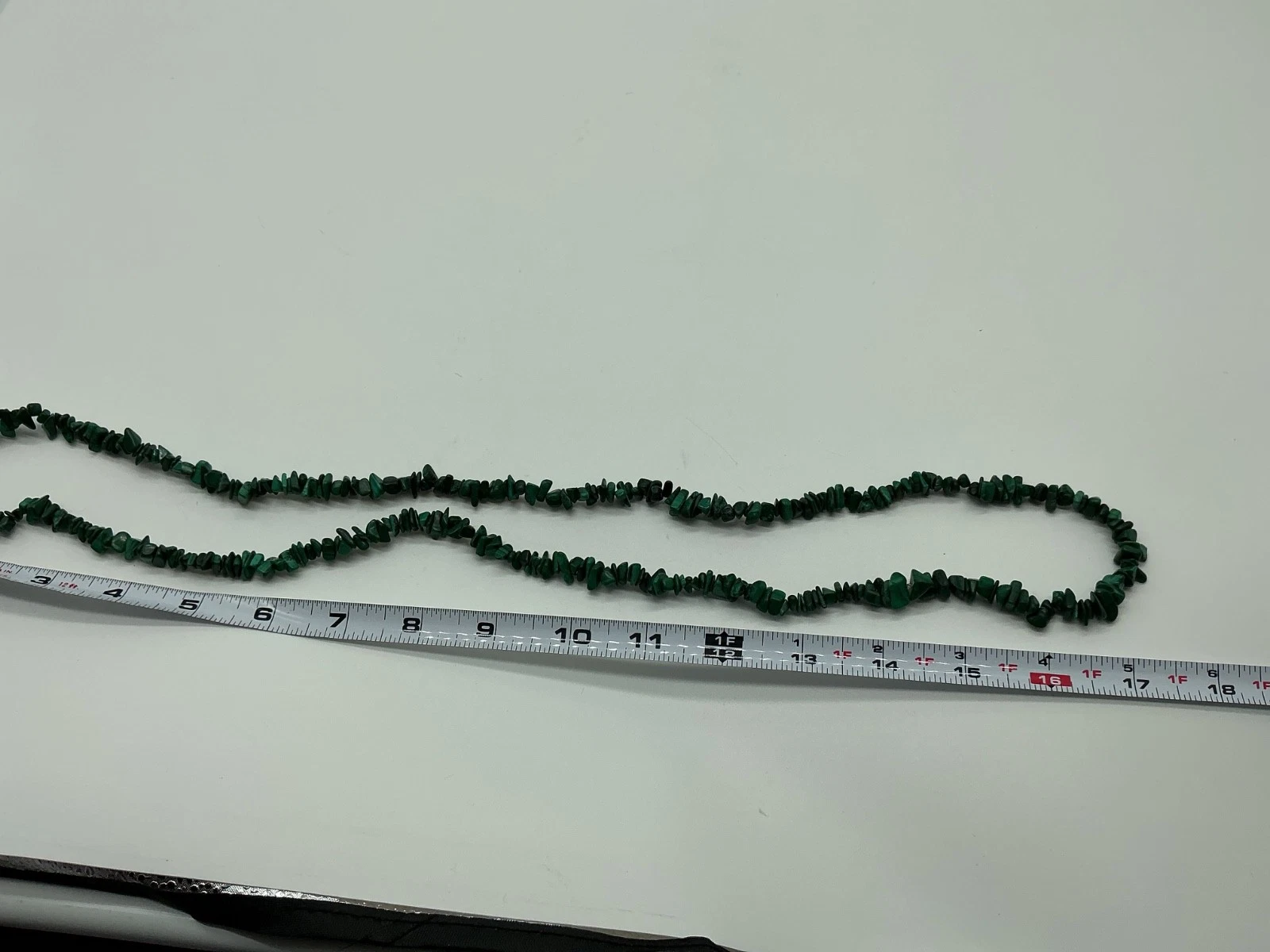 Malachite Chip Necklace Southwestern Style Green Long 32" image 2