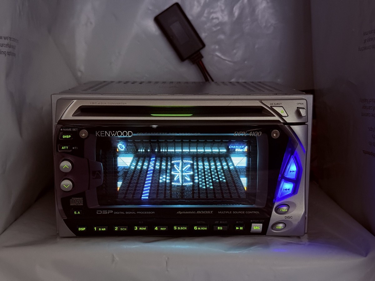 Kenwood DPX-4100 CD Cassette 2DIN JDM Car Audio w/ External