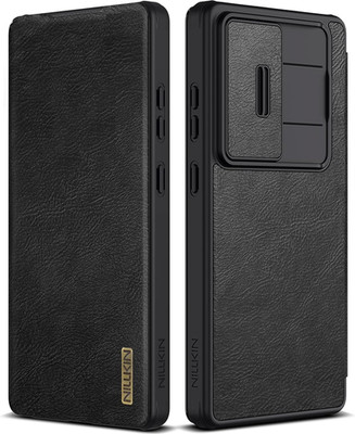 Nillkin for Samsung Galaxy S25 Ultra Wallet Case with Camera Cover, [Lens Protec
