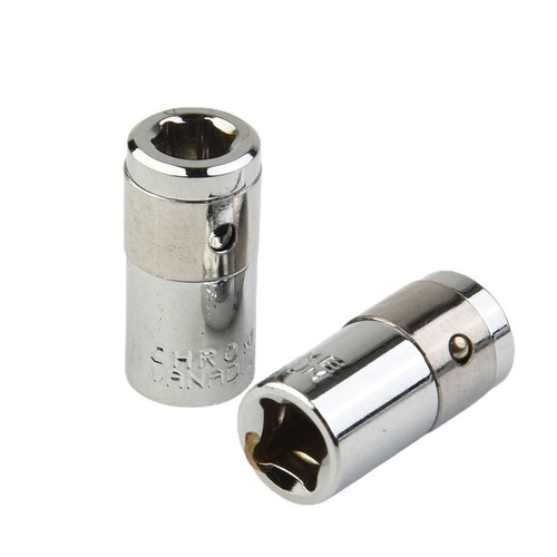 2pcs 1/4 Square Drive To 1/4 Hex Socket Bits Converter Screwdriver Bit Adapter - Picture 3 of 12