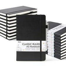 18 Pack Journal Notebook for Work, Business Notebook Bulk Hardcover Lined Wri...