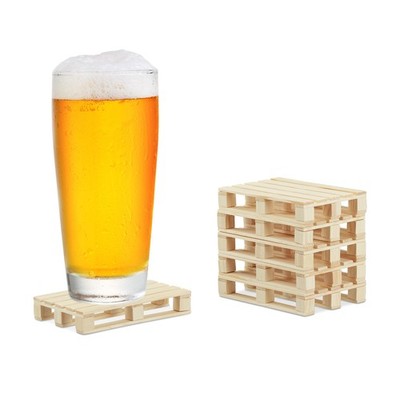 Paletten untersetzer Mini Holzpaletten Getränke Coaster natur 30 g 24 Stück