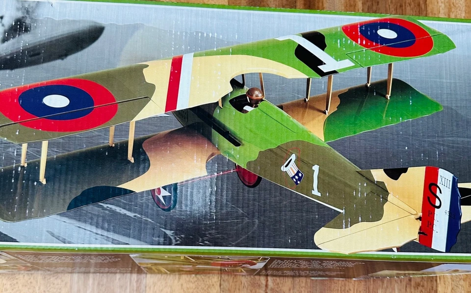 Nuevo de Lote Antiguo Electrifly por GREAT PLANEES Spad Xlll Avión Escala Deportiva ARF America’s Ace Foto 4 de 4
