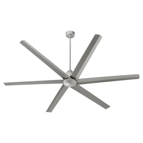 Satin Nickel 80"Ceiling Fan from the Titus Collection - Picture 1 of 6