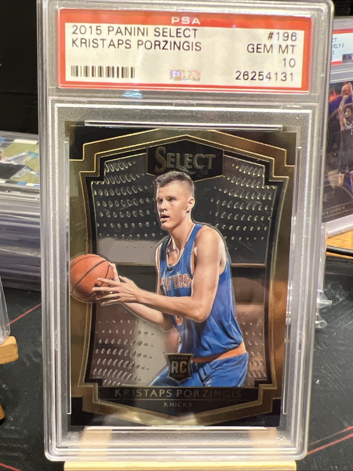 2015 Select Kristaps Porzingis RC Rookie #196 PSA 9 Knicks Celtics