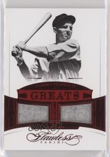 2017 Panini Flawless Material Greats Duals Ruby 5/20 Tommy Henrich #MGD-TH 06yt