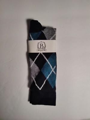 b studio -men's socks - black- Cashmere blend - Made in USA **G5*