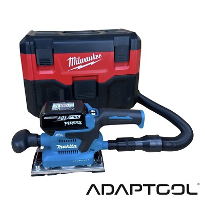 Makita DBO380Z Schleifer Staubschlauch Adapter für Milwaukee 18 V M18VC-2/Packout Vakuum