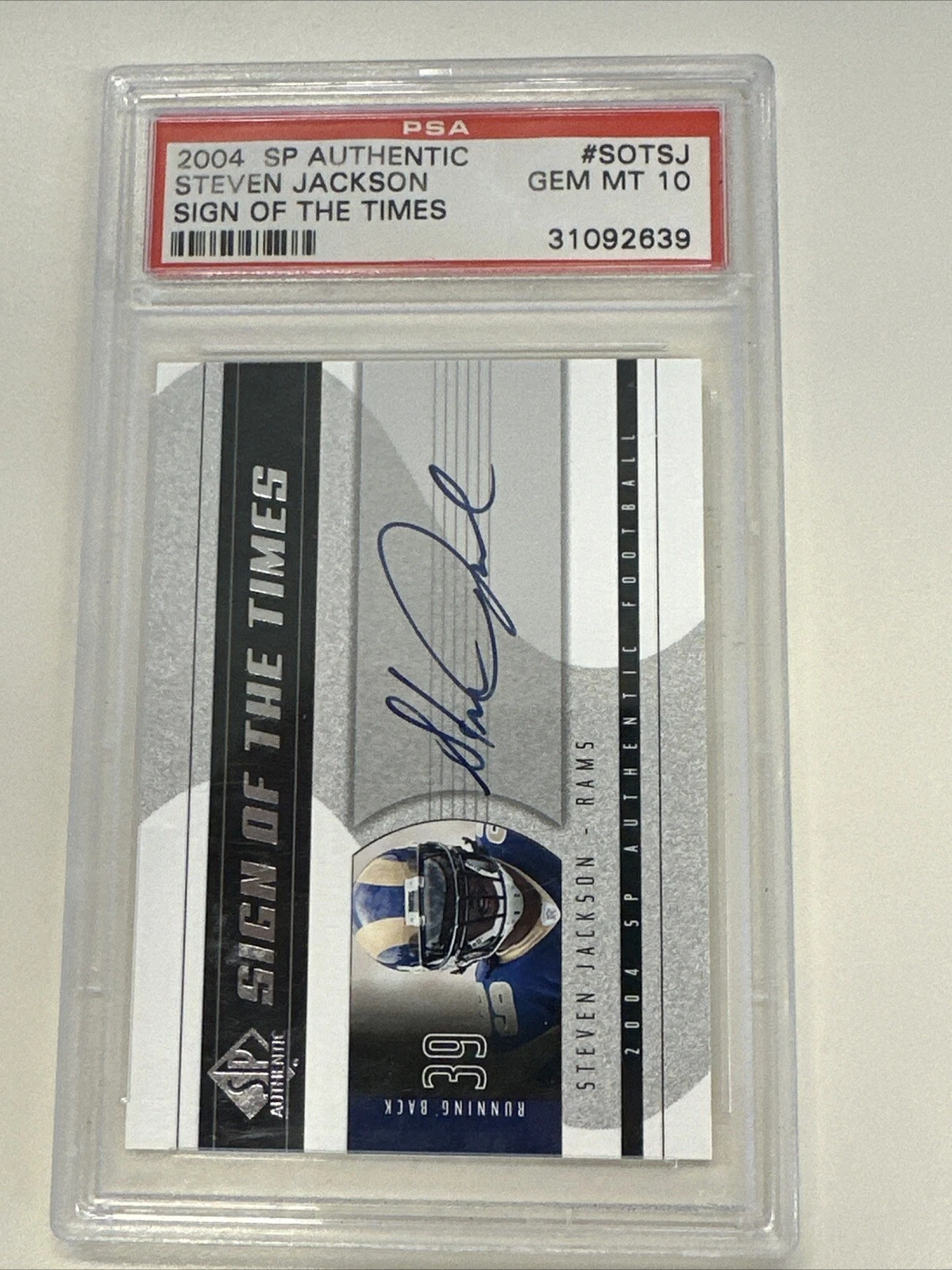 Steven Jackson SP Authentic Sign of the Times #SOTSJ Base