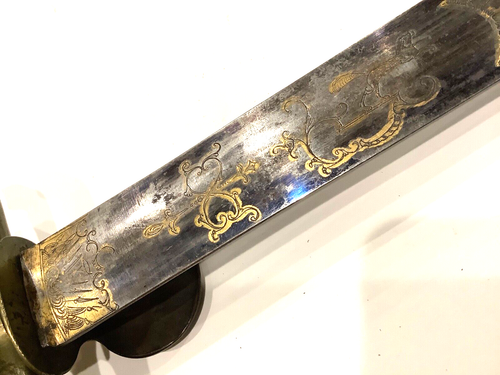Antique English Nobel Hunting sword sidearm relic 100 yr war 1418 marked Knife - Picture 7 of 10