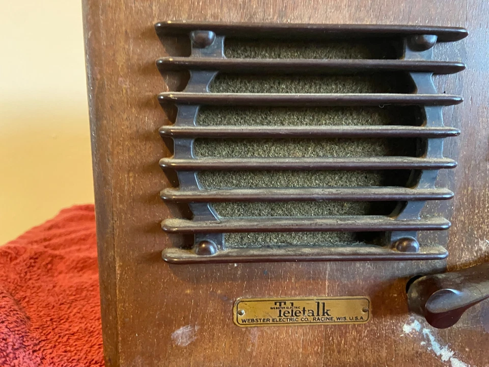 Amplificador de intercomunicador de tubo eléctrico 6F6 Webster 1947 de colección reconstruido Foto 3 de 4