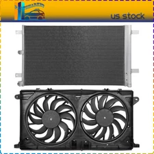 For 2015 2016 2017 2018-2020 Ford F-150 A/C Radiator Cooling Fan and Condenser
