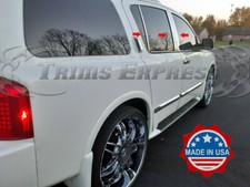 Fit 2004-2015 Nissan Armadaqx56 6pc Chrome Pillar Post Trim Stainless Fit 2004-2015 Nissan Armadaqx56 6pc Chrome Pillar Post Trim Stainless