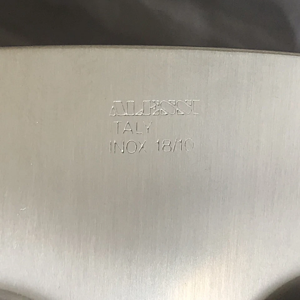 VTG ALESSI Snacks Tray #2300 ANTIPASTIERA INOX 18/10 36x23 cm Appetizer Divided - Image 4 of 4