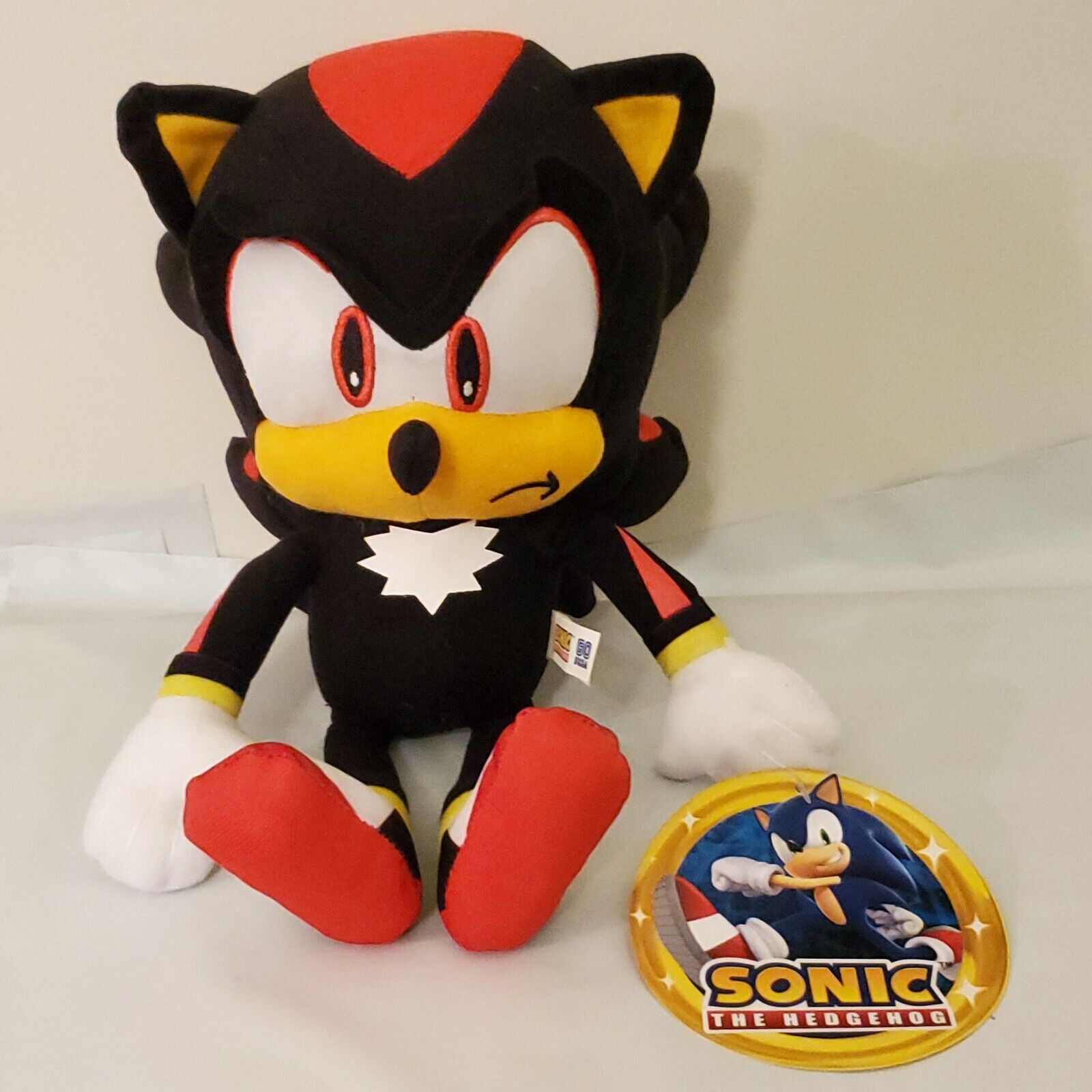 Pelúcia Turma Do Sonic Vermelho Ouriço Personagem Jogos Sega