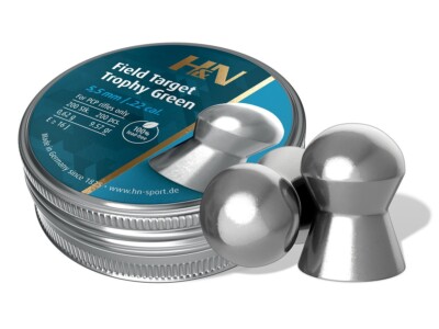 H&N Field Target Trophy Green 200 Count 100% LEAD-FREE 5.5mm .22 Caliber Pellets