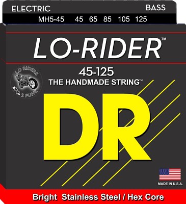 DR MH5-45 Lo-Rider BASS Strings 5-string set gauges 45-125