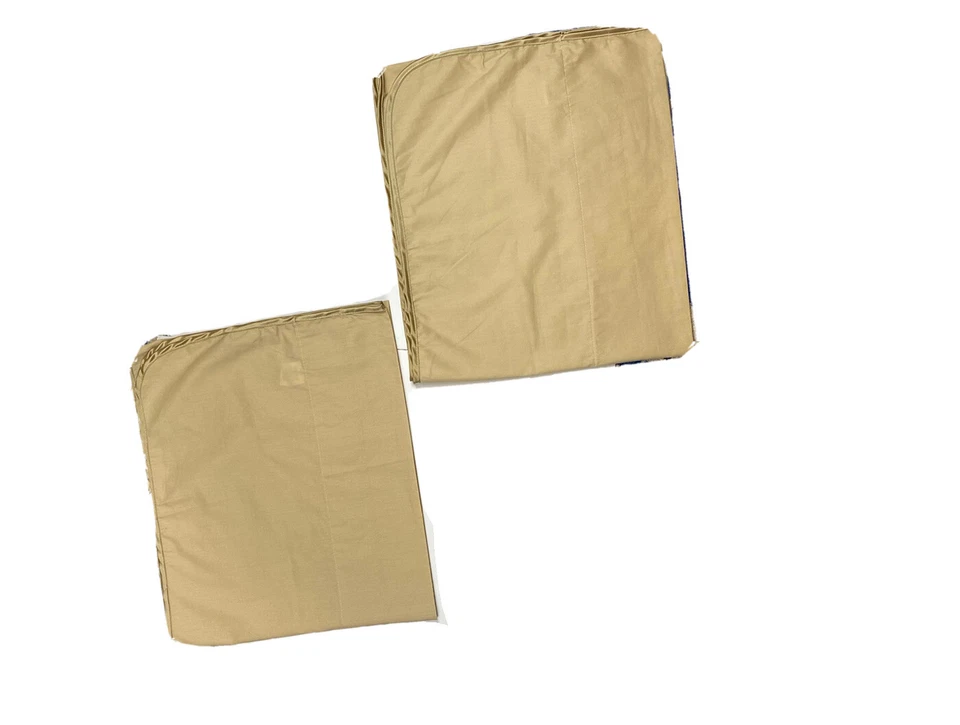 Par de cenefas bronceadas de 2 resortes para tratamientos de ventanas cortinas caqui ligeras de lujo Foto 2 de 4