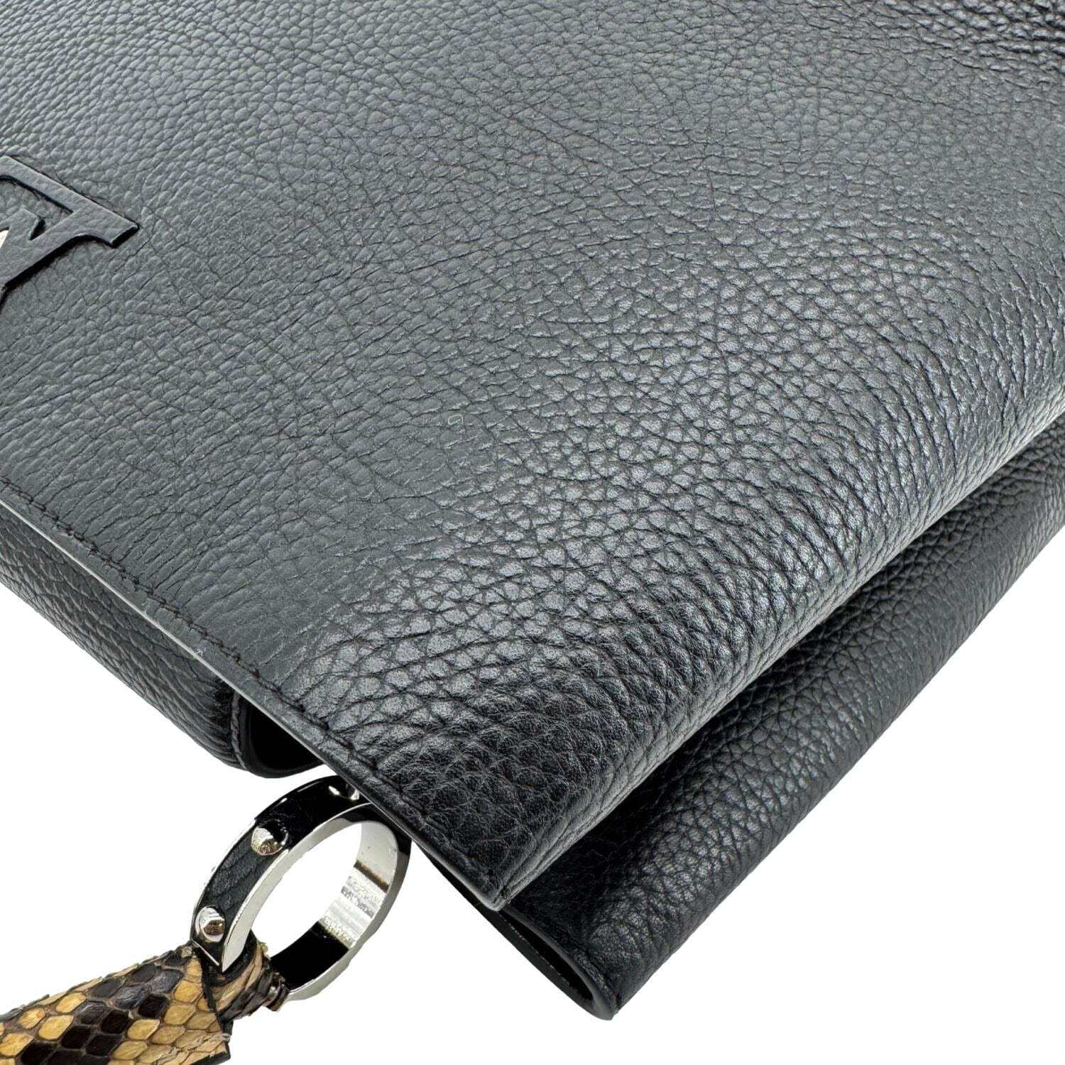 LOUIS VUITTON Capucines BB Python Handle Leather … - image 6