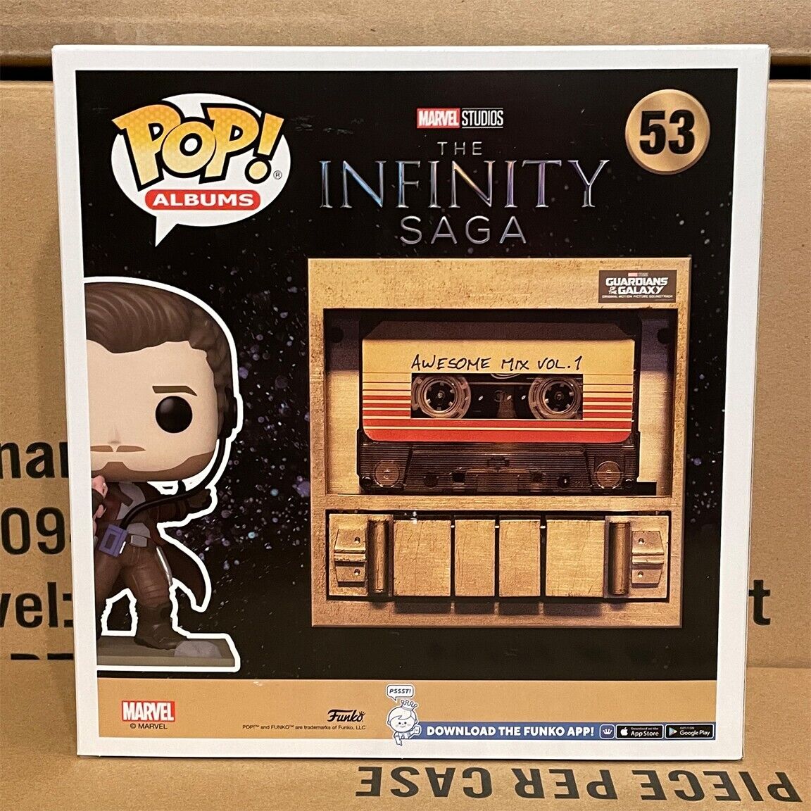 Funko Pop! Guardians Of The Galaxy – Star Lord Mixed Tape Box Lunch  Exclusive #155 - Kaboom Collectibles