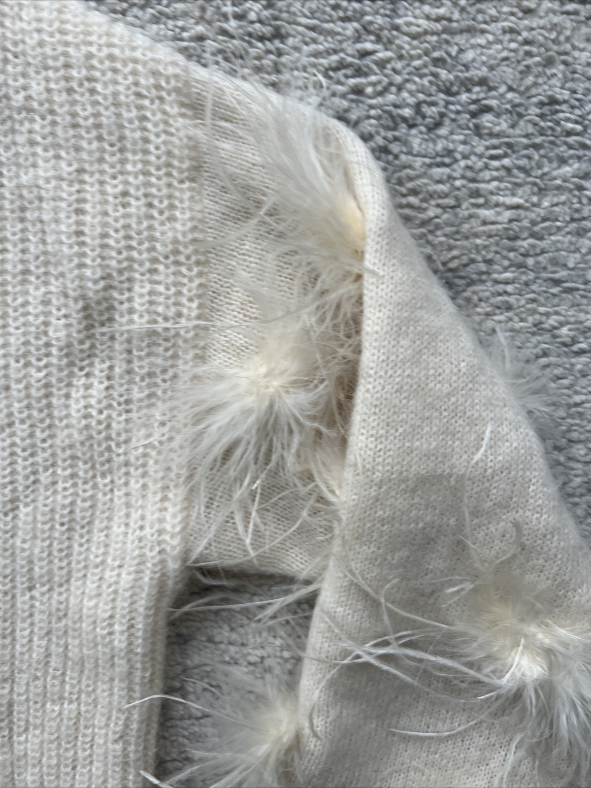 Massimo dutti studio alpaca wool dress S 8 cream pom Feather Pom sleeves RRP£199 image 7