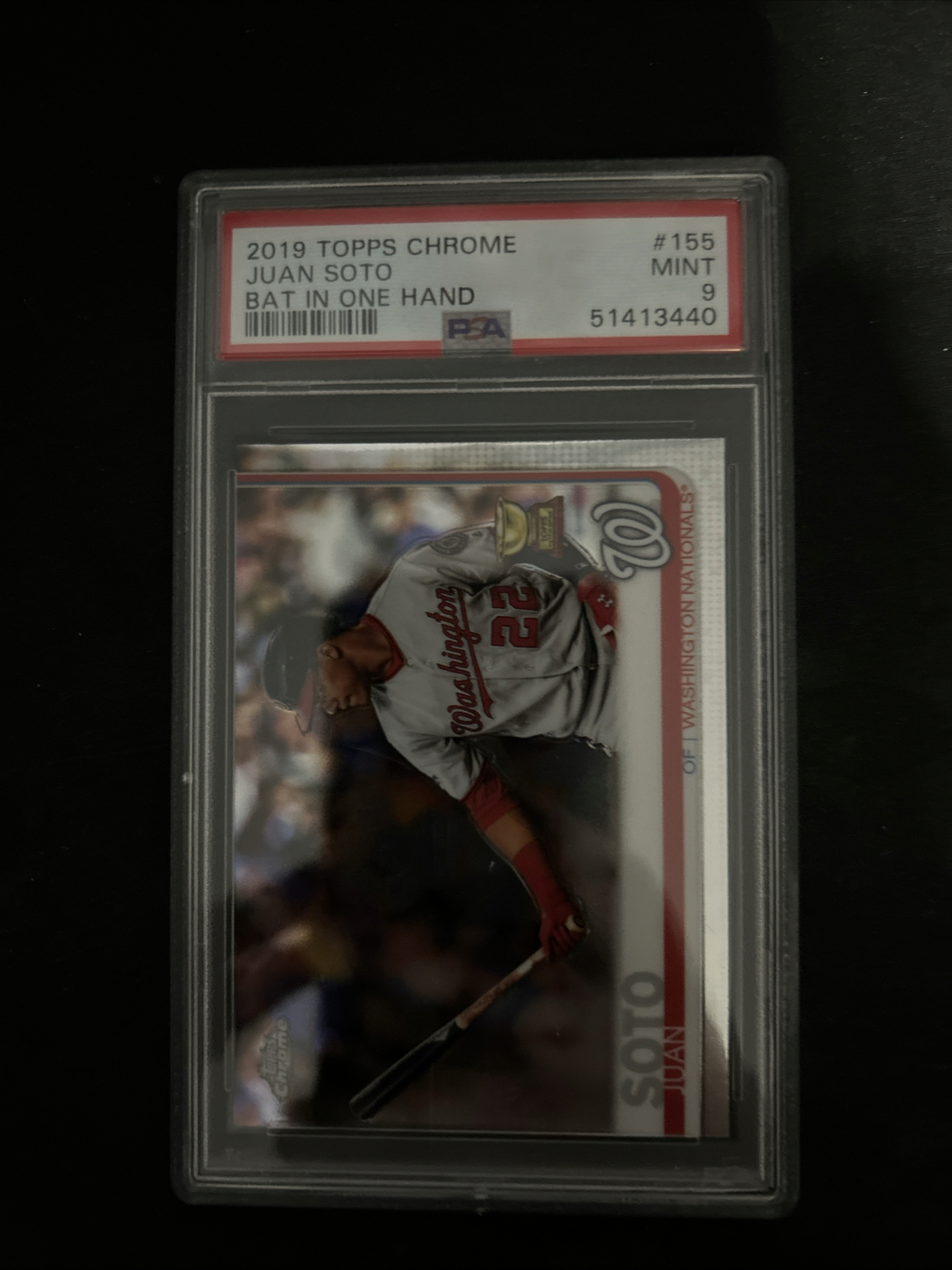 2019 Topps Chrome - Batting #155 Juan Soto PSA 9
