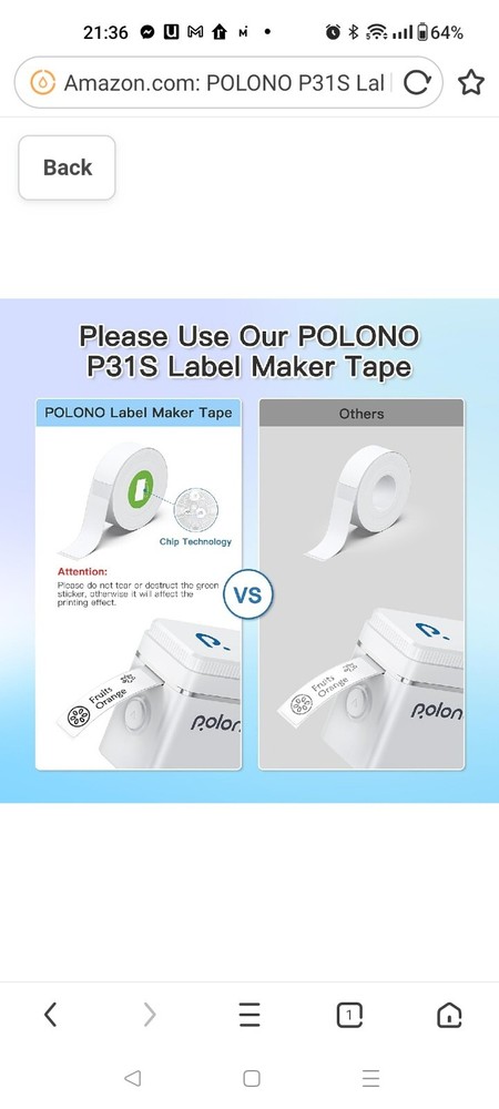 Bluetooth Label Maker Machine with Tape - Portable Wireless Label Printer for Home & Office
