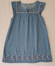 Epic Threads Womens Dress Size XL Blue Knee Length Short Sleeve Round Neck