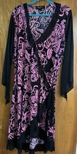 Ashley Stewart  Women's Size 20 Wrap Dress  Pink/black