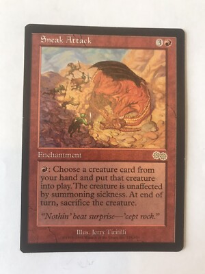 Sneak Attack, Urza's Saga, LP Magic the Gathering MTG | eBay