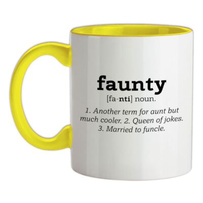 Faunty Definition lustig - Keramiktasse - Tante Tante Liebe cool