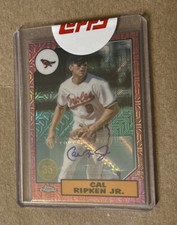 2021 Topps Chrome Baseball Cal Ripken Jr Orioles Pink Auto Card #’d /5 Sealed