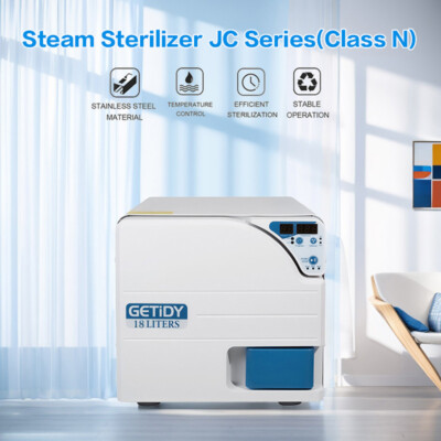 18L Dental Autoclave Medical Steam Sterilizer Class N High Tempartaure Pressure