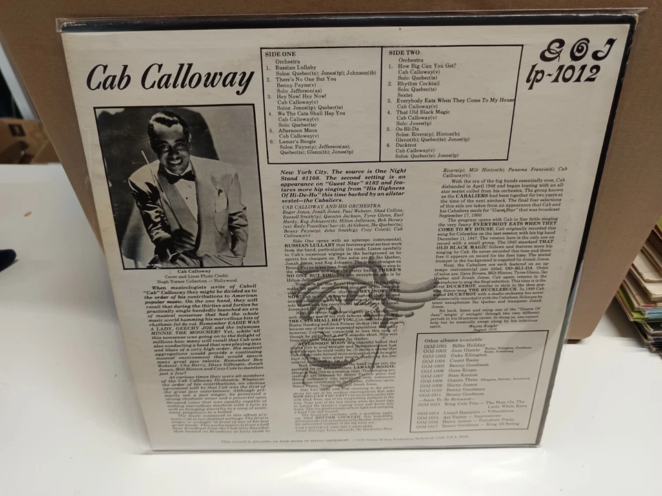 Cab Calloway – Singin' N' Swingin' - 1978 US Limited Edition - - Image 2 of 4