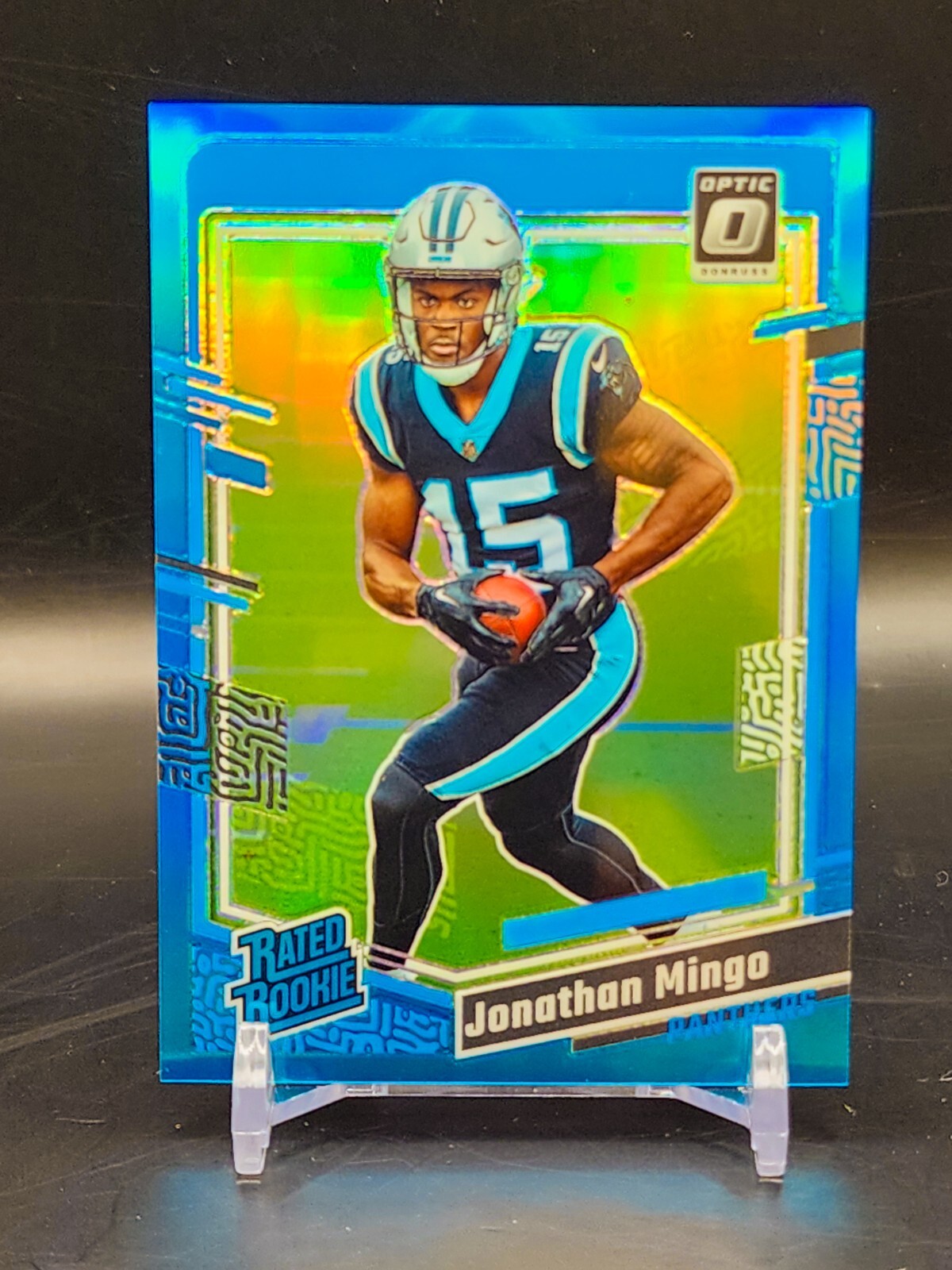 2023 Donruss Optic Jonathan Mingo Rated Rookie Aqua Prizm /299 #215