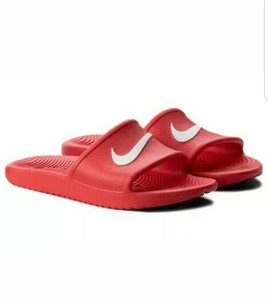 nike slippers red colour