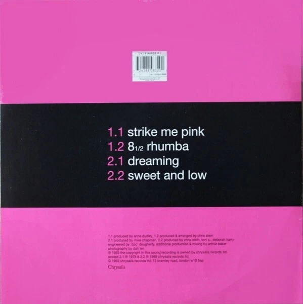 BLONDIE DEBBIE HARRY 12"  Strike Me Pink PICTURE DISC 1993 + Insert M-/ UNPLAYED - Image 3 of 4