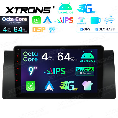 9'' Android 14 Autoradio für BMW X5 E53 4G+64G 8-Kern GPS Navi CarPlay IPS LTE 4G