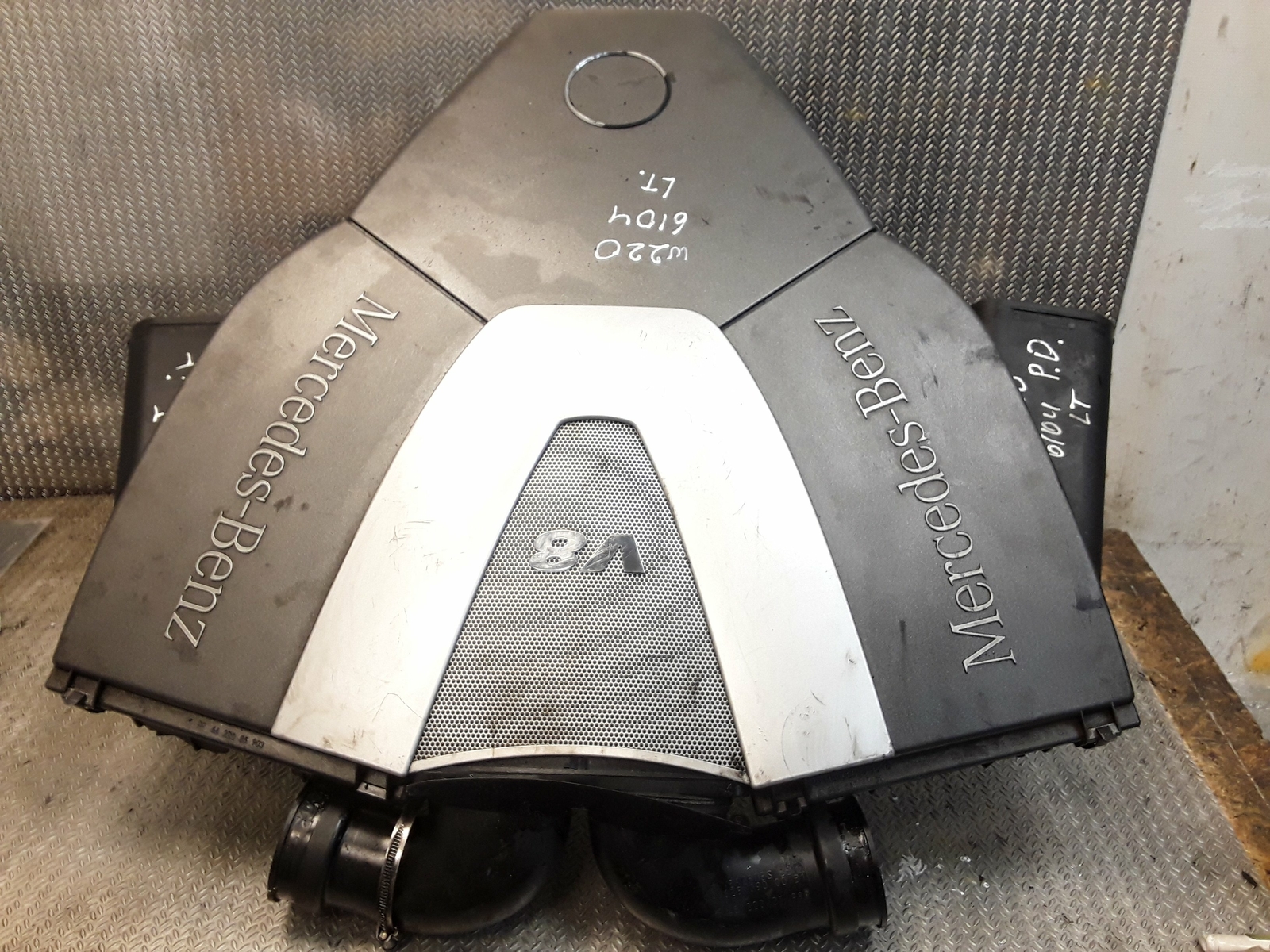 Mercedes W220 Motorabdeckung Luftfilterboxen für S-Klasse W220 4.0 Diesel GEBRAUCHT