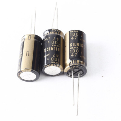 10PCS 47uF 100V   SILMIC II Capacitor RFS High Grade Silk Caps for Audio HIFI #F