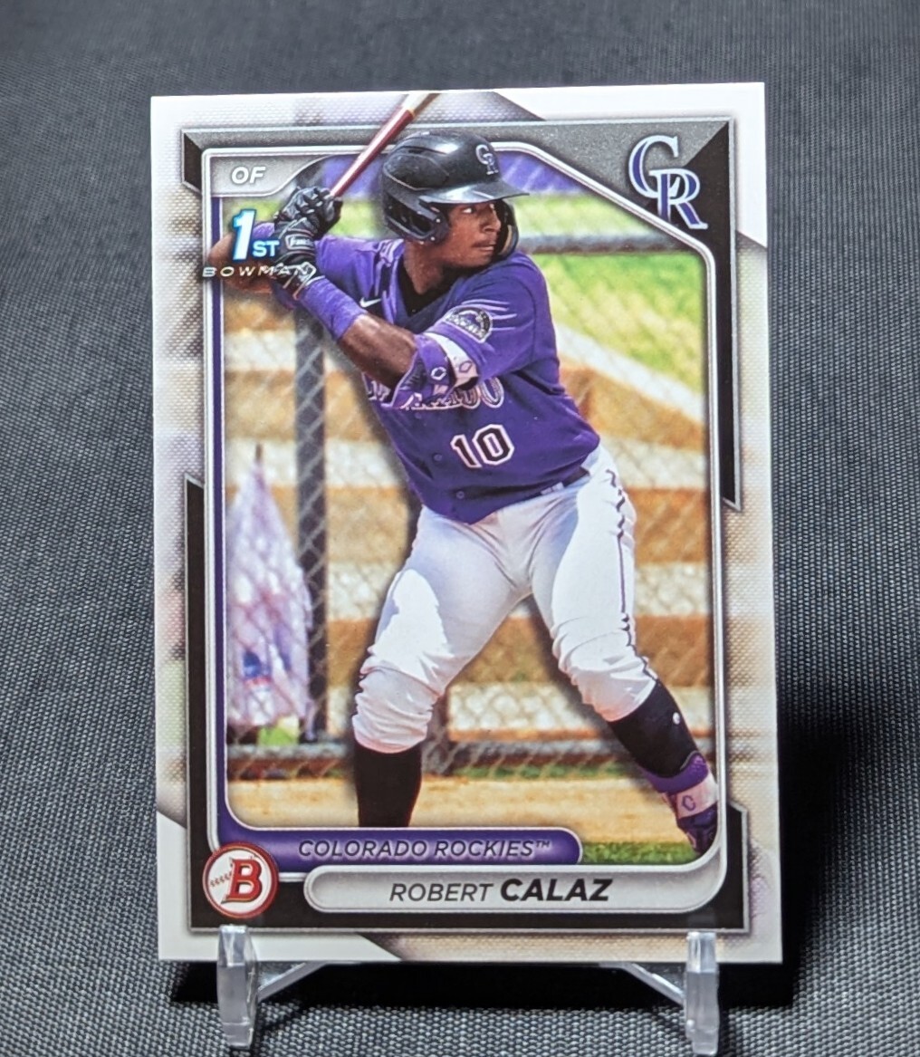 Robert Calaz Prospect Rookie 2024 Bowman Baseball Card #BP-131 Colorado Rockies